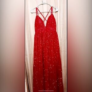 Stunning Red Sequin Gown